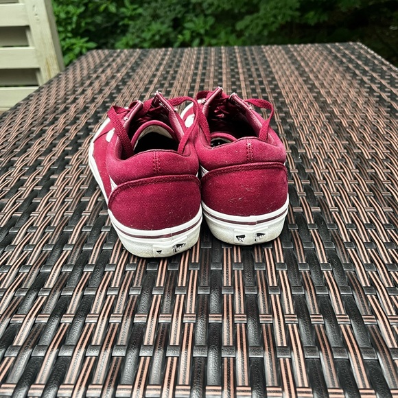 Vans Old Skool Low-Top Shoes in Maroon Red Size Men’s 10.5 - Picture 3 of 7